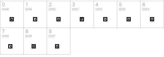 Metrobot numbers 0-9 preview