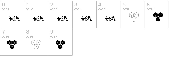 MetroPass numbers 0-9 preview