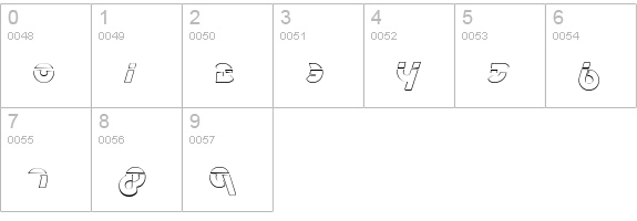 Metroplex Outline Laser numbers 0-9 preview