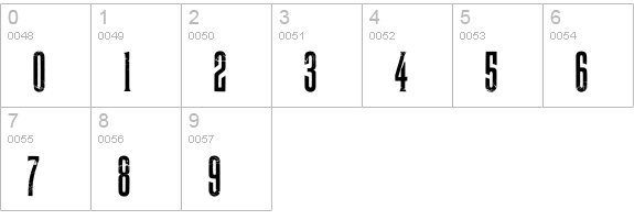 Midnight Moon numbers 0-9 preview