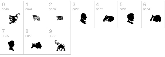 MilitaryPatrioticP02 numbers 0-9 preview