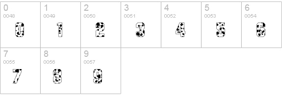Milk Shed SF numbers 0-9 preview