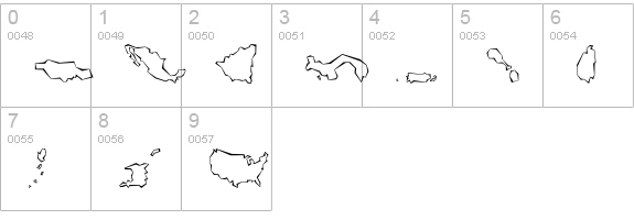 Mini Pics Global N Cutout numbers 0-9 preview