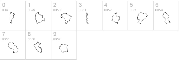 Mini Pics Global S Cutout numbers 0-9 preview