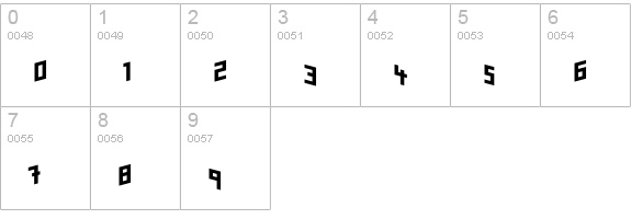Minimum-BongNoir numbers 0-9 preview