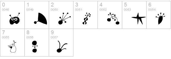 Miro Extras numbers 0-9 preview
