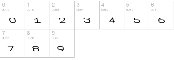 Mirror numbers 0-9 preview
