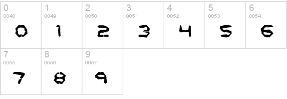 Mishmash 4x4i BRK numbers 0-9 preview