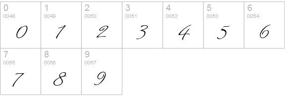 Miss Stanfort numbers 0-9 preview