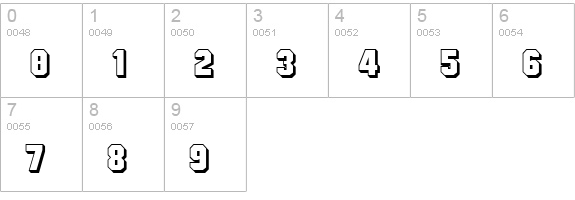 Mister Belvedere 3D numbers 0-9 preview