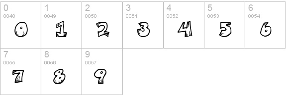 MisterVampire numbers 0-9 preview