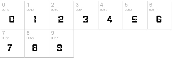 Mob Concrete numbers 0-9 preview