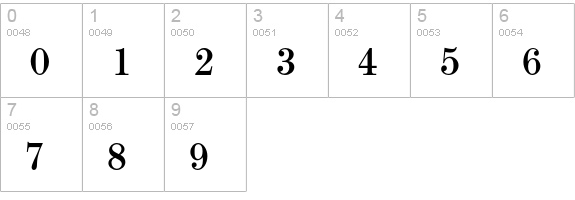ModernExtendedEF-Book numbers 0-9 preview