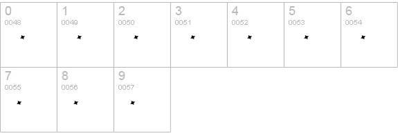Moloky numbers 0-9 preview