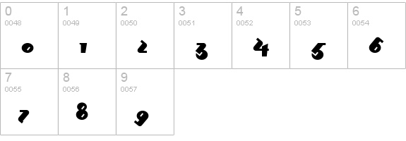 Mondo Redondo NF numbers 0-9 preview
