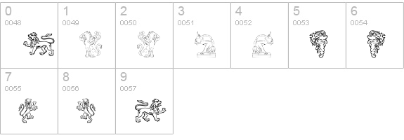 Monsters of Stone numbers 0-9 preview