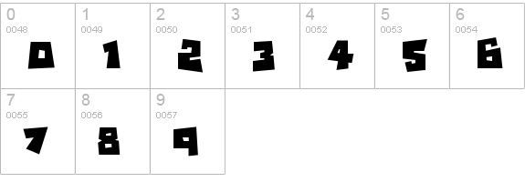 Monsterz numbers 0-9 preview