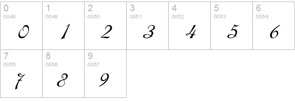 Montague numbers 0-9 preview
