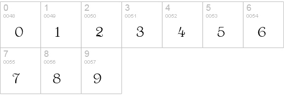 Montaigne numbers 0-9 preview
