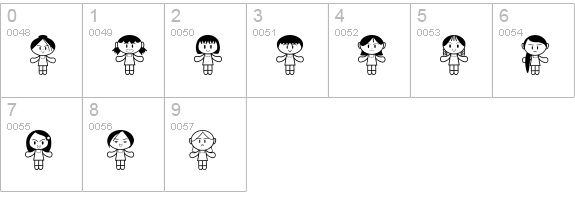 MOOGIRL ALP numbers 0-9 preview