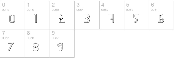 Moon Dart 3D numbers 0-9 preview