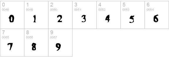 MoonshineMurky numbers 0-9 preview