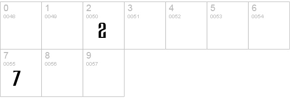 Morington numbers 0-9 preview