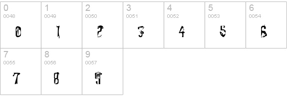 MorireSolid numbers 0-9 preview