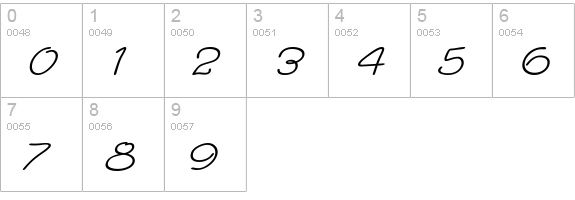 Morning Limerick BTN Oblique numbers 0-9 preview
