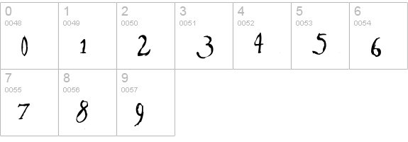 Morphine Jac numbers 0-9 preview
