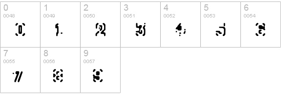 Morse 2050 numbers 0-9 preview