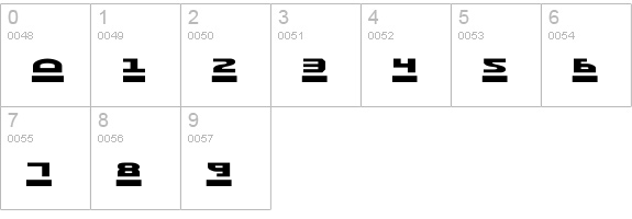 Morse Kode2 numbers 0-9 preview