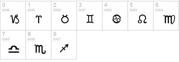 Mortbats numbers 0-9 preview