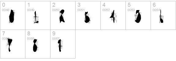 moskito screen numbers 0-9 preview