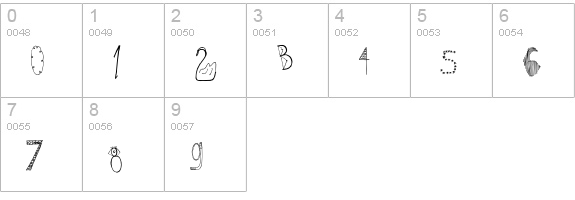 Mrs Doodle numbers 0-9 preview