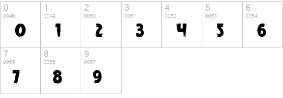Mrs. Monster numbers 0-9 preview