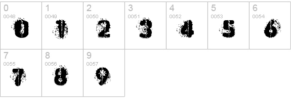 MUDSHAKE 83 numbers 0-9 preview