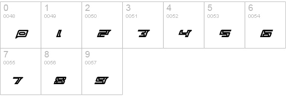 MUSASABI numbers 0-9 preview