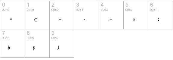MusicalP01 numbers 0-9 preview