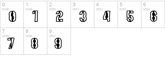 Mute Fruit Black Krash numbers 0-9 preview