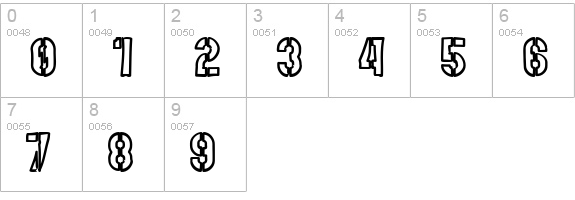 Mute Fruit White Krash numbers 0-9 preview