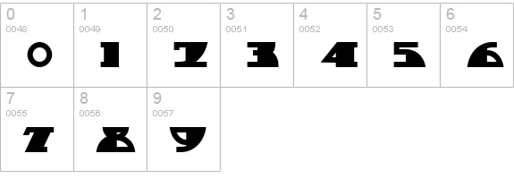 My Gal Swoopy NF numbers 0-9 preview