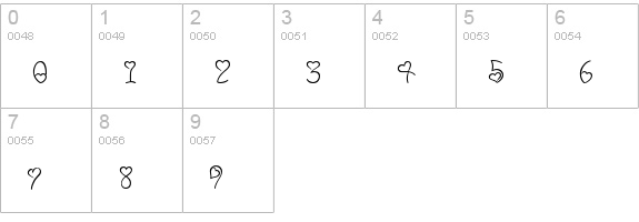 My Lover numbers 0-9 preview