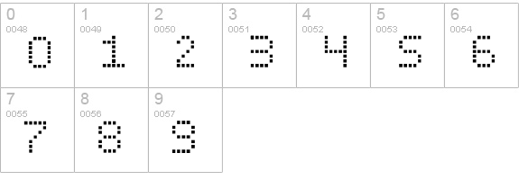 My Pager numbers 0-9 preview