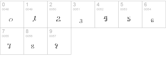 Myrain numbers 0-9 preview