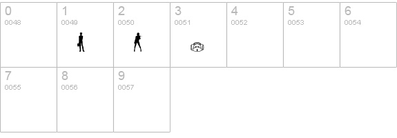 n0rpicons2 numbers 0-9 preview