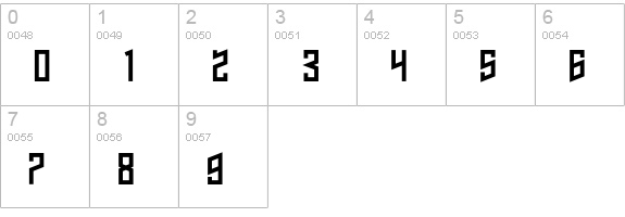 NAFTAlene numbers 0-9 preview