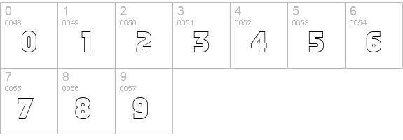 NarbonneOpen numbers 0-9 preview