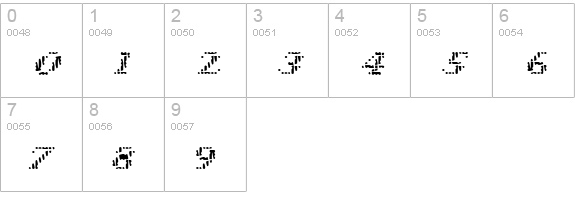 Narly-Light numbers 0-9 preview