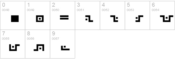 Narn  numbers 0-9 preview